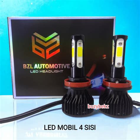 Jual BZL LAMPU LED MOBIL 4 SISI H4 H11 H8 H9 H16 HIR2 HB3 HB4 H7