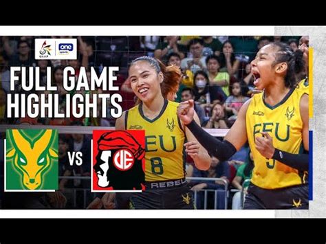 Feu Vs Ue Full Game Highlights Uaap Season Women S Volleyball