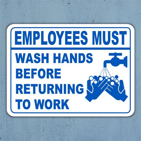Employee Hand Wash Signs Printable Printable Free Templates
