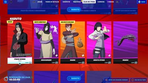 Fortnite Personagens De Naruto Est O Dispon Veis Na Loja Esports