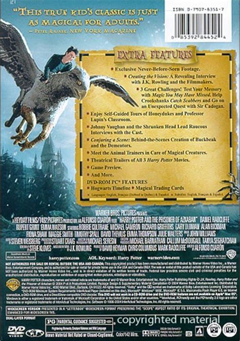 Harry Potter And The Prisoner Of Azkaban Widescreen Dvd 2004 Dvd