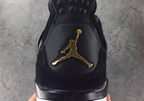 Air Jordan 4 Black/Gold New Images + Release Info | SneakerNews.com