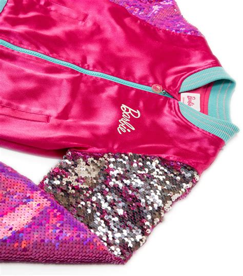 Barbie Pink Sequin Sleeve Bomber Jacket 14 Years Harrods Uk