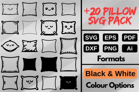 Pillow Svg Bundle Pack Of Pillow Png Graphic By Artful Assetsy