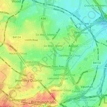 Newtown topographic map, elevation, terrain