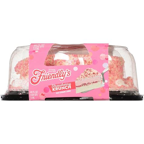 Friendly S Strawberry Krunch Cake Vanilla Flavored And Strawberry Ice