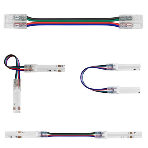 Solderless Mm Tape To Tape Cob Rgb Led Strip Light Pin Connector