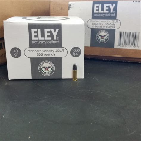 Eley 22 Lr Standard Velocity Rimfire Ammunition Brick Of 500 Cardinal Guns Llc