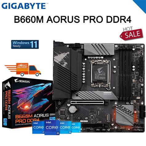 GIGABYTE B660M AORUS PRO DDR4 Motherboard LGA 1700 Intel B660 DDR4 5333 ...