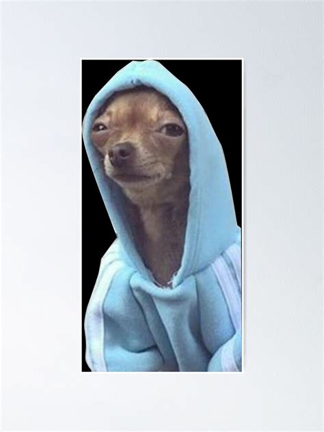 "Tired cute dog meme" Poster for Sale by los-memes | Redbubble