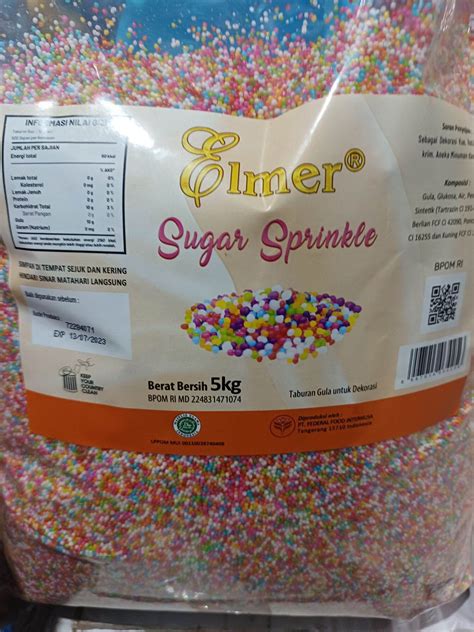 Spingkel Sugar Elmer Kemasan 100 Gram Topping Kue Spingkel Lazada