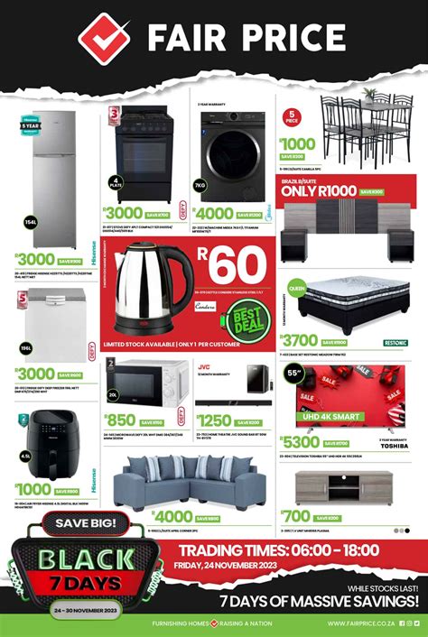 Fair Price Promotional Leaflet Black Friday 2024 Valid From 24 11