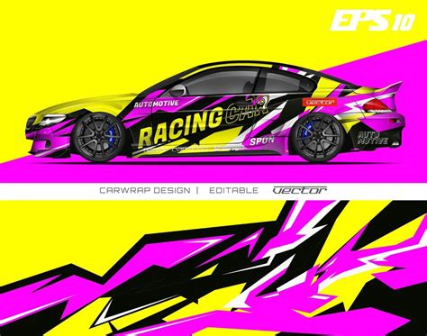 Car Wrap Design Modern Racing Background Design For Vehicle Wrap