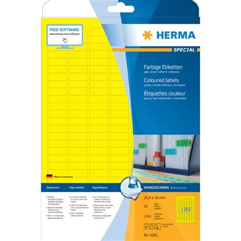 HERMA Universal Etiketten SPECIAL 105 X 37 Mm Rot