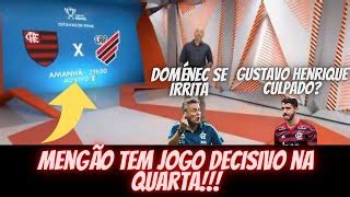 Globo Esporte RJ 03 11 2020 Flamengo x Athletico Doménec se irrita