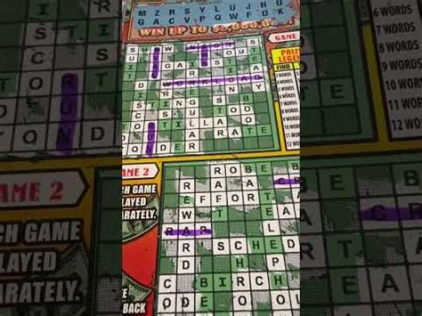 20 Give Million Crossword Cash BOOM Florida Lottery Scratch Off