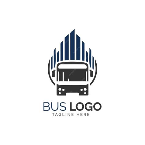 Premium Vector Modern Bus Logo Design Featuring Abstract Urban