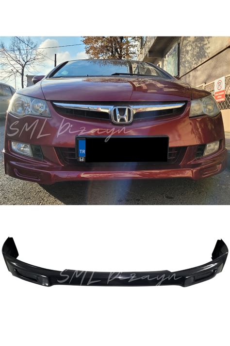 SML Dizayn Honda Civic Fd6 Makyajsız Kasa 2006 2009 Ön Ek PLASTİK