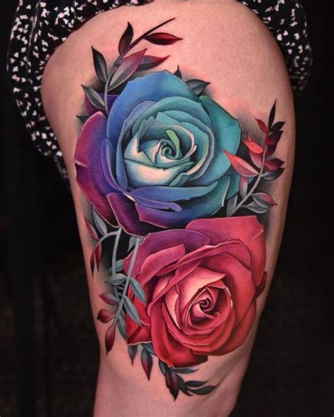 Blue Rose Tattoo Designs With Meaning Art And Design