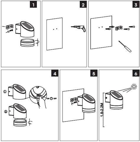 V Tac Vt Solar Led Wall Light Instruction Manual