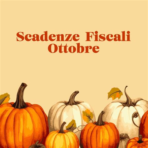 Scadenze Fiscali Ottobre 2023