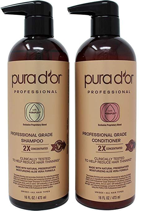 Pura Dor Professional Grade Anti Thinning Biotin Shampoo And Conditioner Set For Thinning Hair