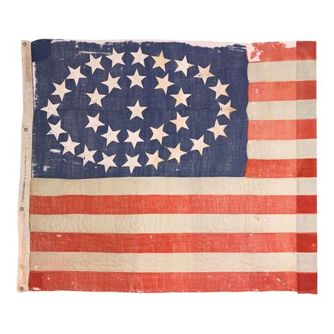 Flag: A 31-star American national flag said to have been used in the