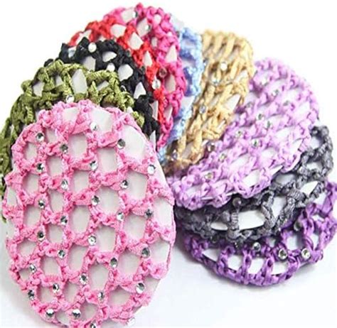 Amazon Pack Colored Bun Hair Nets Ballet Hair Bun Cover For