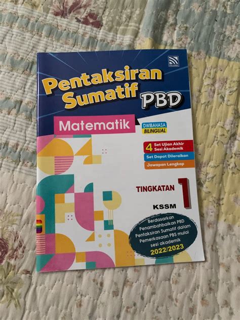 Pentaksir Sumatif Matematik Dwibahasa Bilingual Pbd Tingkatan Kssm