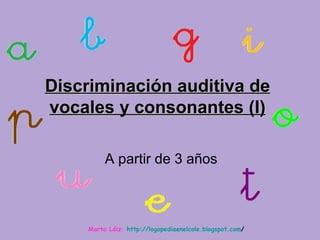 Evaluacion Discriminacion Auditiva Del Habla PPT