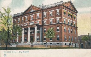 City Hospital - Akron Postcards