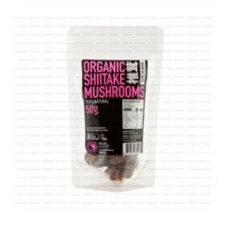 Spiral Organic Shiitake Mushrooms 50g