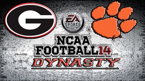 Ncaa Football 14 Dynasty Mode Week 1 Georgia Bulldogs At Clemson