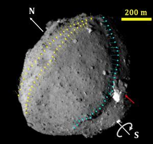 Ryugu is a porous asteroid with very little water