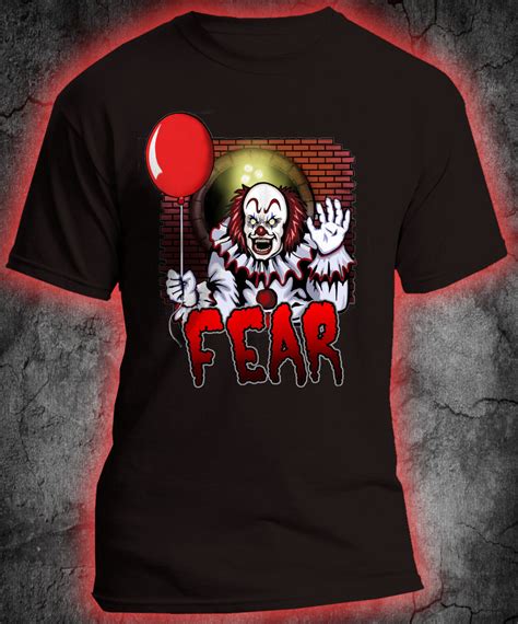 Scary Clown Fear Short Sleeve Unisex T Shirt — Rowdypop Designs Twisted Apparel For The