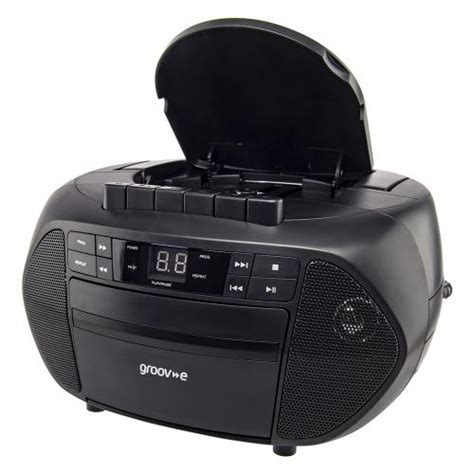 Gema Records Groov E Traditional Portable Boombox Gvps Bk Cd