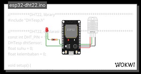 Espt Dht Sensor Suhu Dan Kelembapan Wokwi Esp Stm Arduino