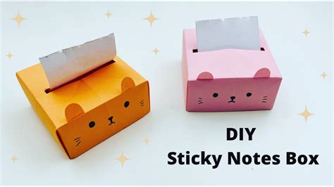 Diy Paper Sticky Notes Box Diy Sticky Note How To Make Notepad Diy