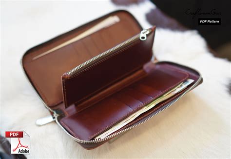 Long Zipper Wallet Pattern – Leather Bag Pattern