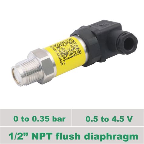 0 35 Kpa 0 35 Bar 350 Mbar Low Flush Diaphragm Pressure Sensor