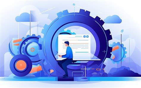 Premium AI Image Automated Testing Abstract Concept Vector Illustration