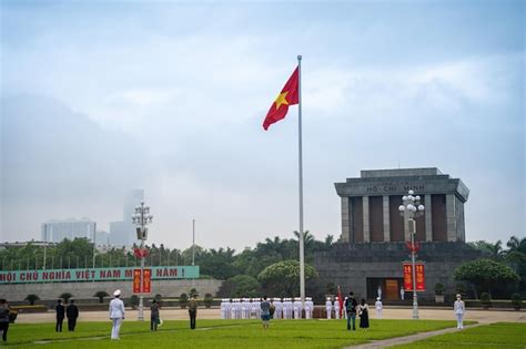 Premium Photo Ha Noi Vietnam May The Ho Chi Minh Mausoleum In