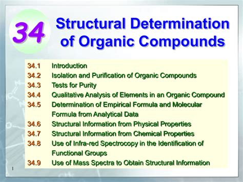 Structural Determination Of Organic Compounds