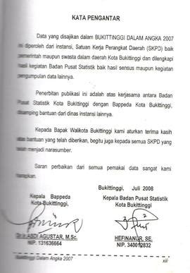 Bukittinggi Dalam Angka Sistem Informasi Kearsipan Dinas Perpustakaan