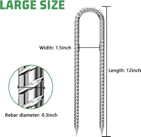 Estacas De Suelo Resistentes De 12 Pulgadas Estacas De Refuerzo Con
