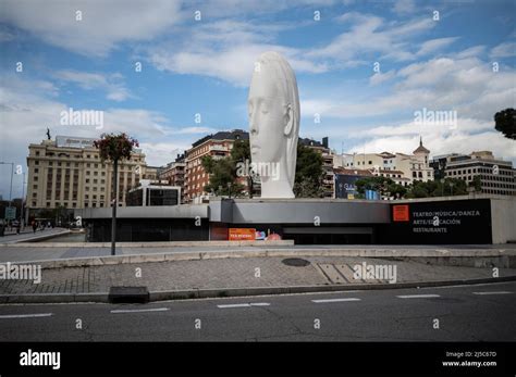 Julia A Sculpture By Jaume Plensa On The Fernan Gomez Theatre