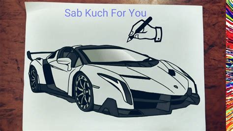 How To Draw A Lamborghini Veneno Step By Step Easy