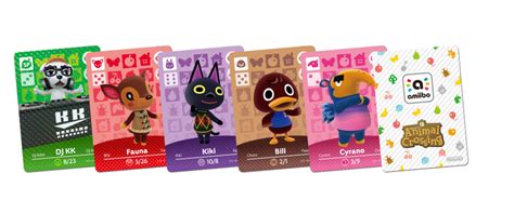 Animal Crossing amiibo Cards Lists & Information - Animal Crossing World