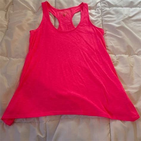 Lilly Pulitzer XS Neon Pink Racerback Tank Top