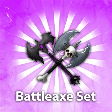 Roblox Murder Mystery 2 Mm2 Battleaxe Set Read Description Etsy